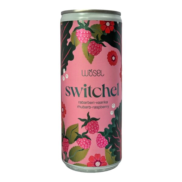 Rhubarb-Raspberry Sparkling Drink Switchel 250 ml